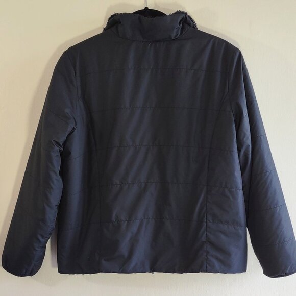 Athleta Girl Reversible Warm+Fuzzy Puffer Jacket Size Large (12) - Picture 6 of 11